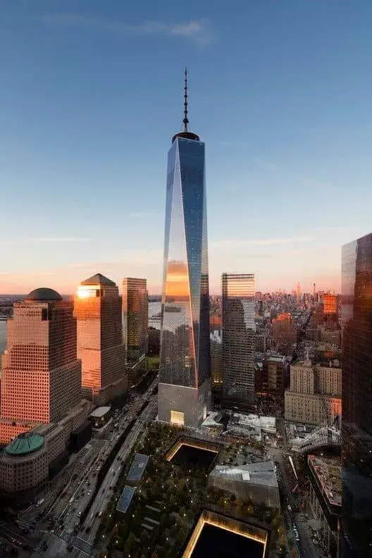 Experience the iconic One World Trade Center in New York City, USA, a symbol of resilience and unity, offering breathtaking skyline views and architectural significance.