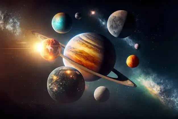 Types of Planets Dive into the diverse colors of planets in our solar system, from the fiery red of Mars to the serene blue of Neptune and the vibrant green of Earth, showcasing the unique features and mysteries of each celestial body.